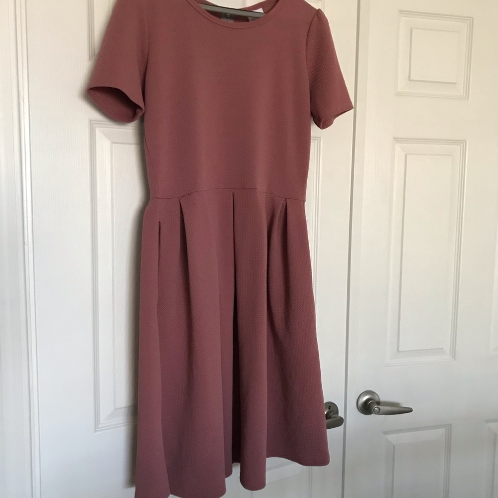 LuLaRoe Amelia Dress- Dusty Rose